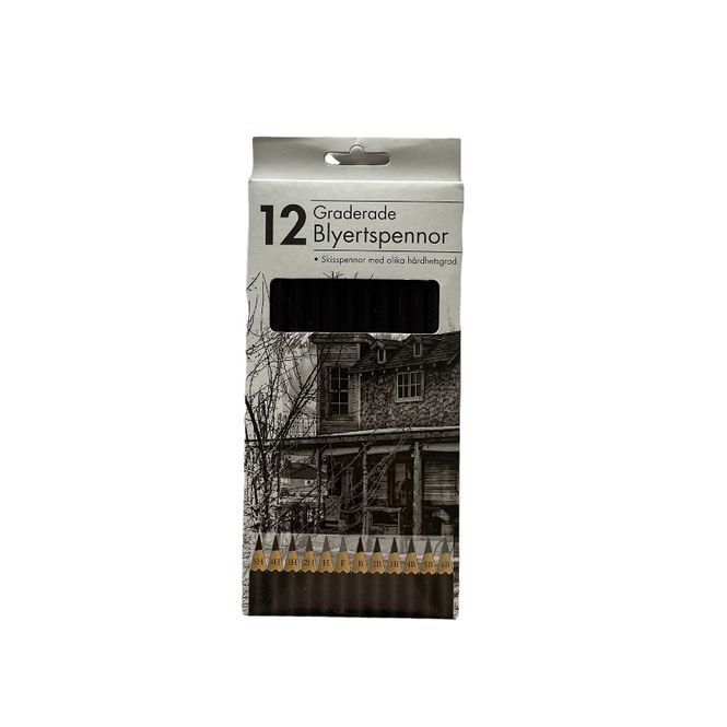 Hovedbilde Blyanter profesjonelle 12 pk. graderte