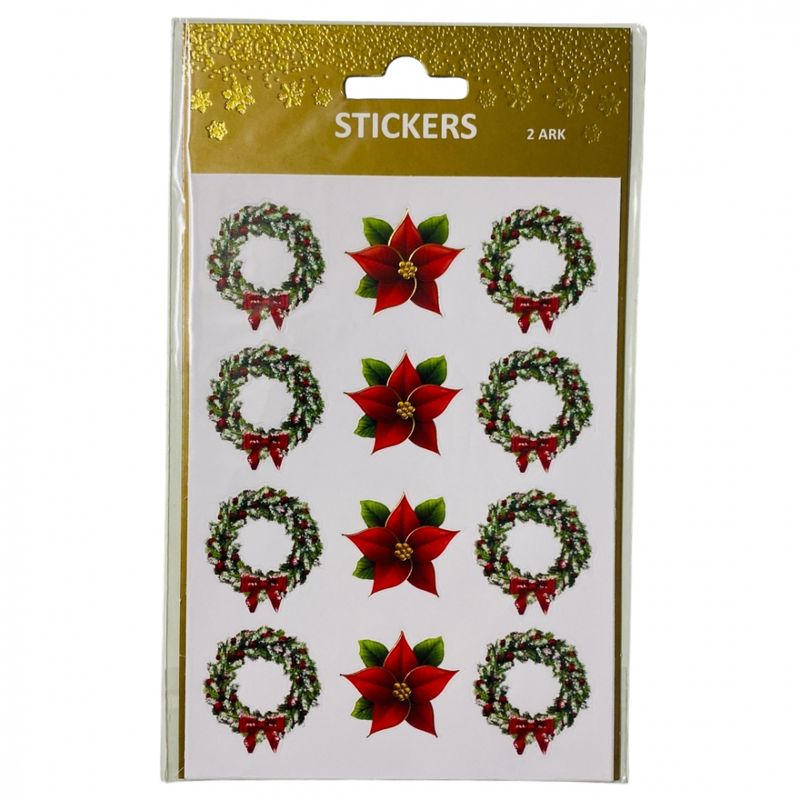 Julestickers julestjerne/julekrans