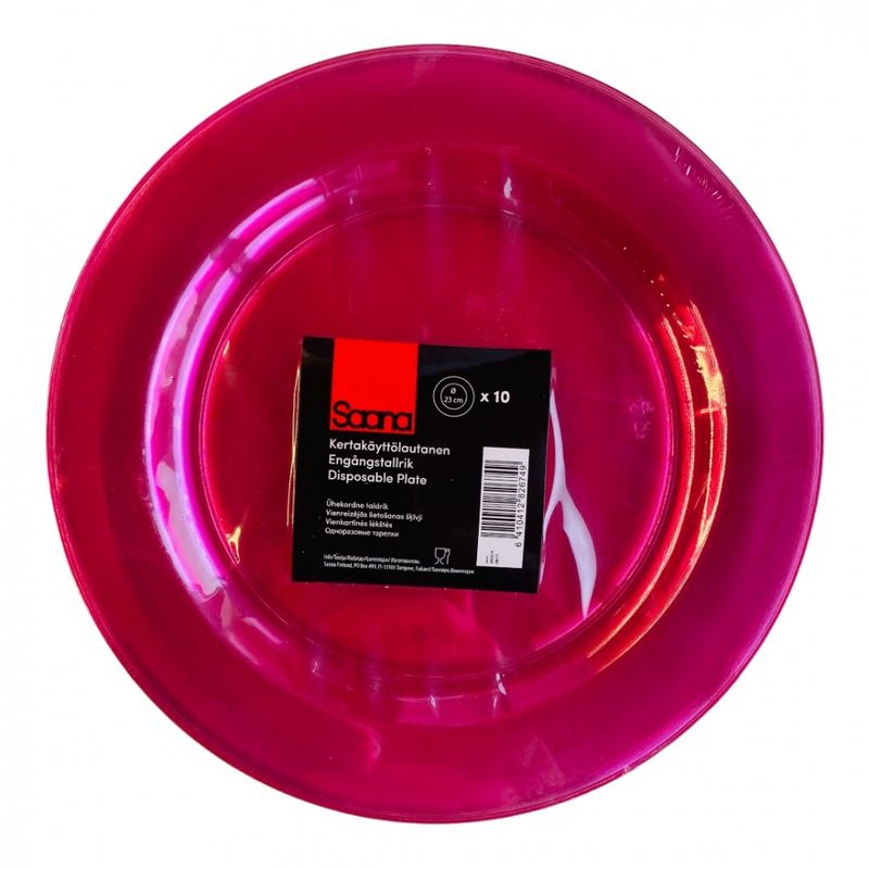 Plasttallerkner 10 pk. 23 cm