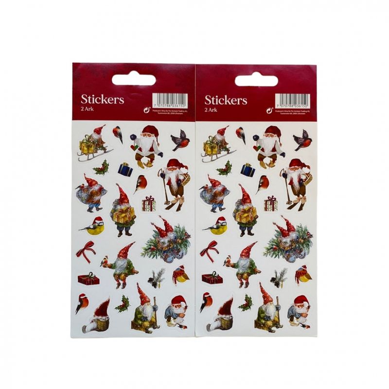 Julestickers nisser 2 ark