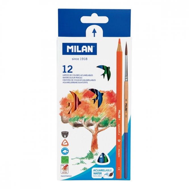 Hovedbilde Fargeblyanter 12 pk. Milan