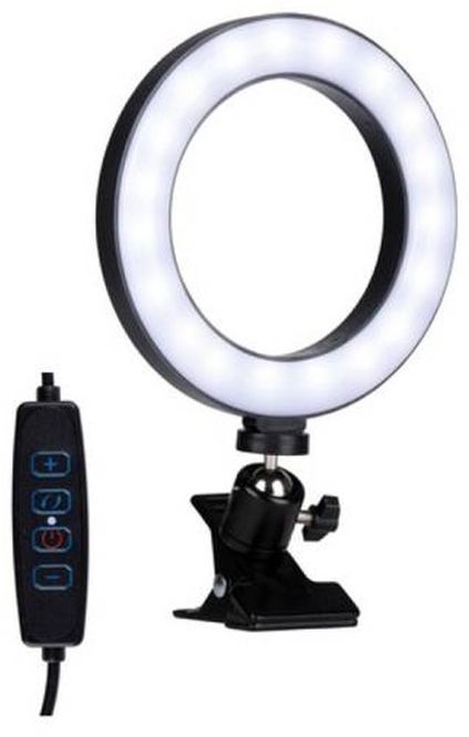 Hovedbilde Grundig Ringlampe med klemme – 15,6 cm ...