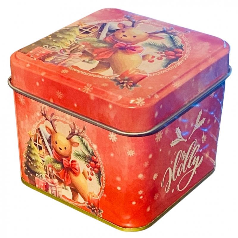 Kake/gave-boks reinsdyr 8x8x6,5 cm