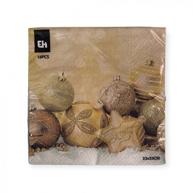 Hovedbilde Juleservietter 16 pk. Julekuler