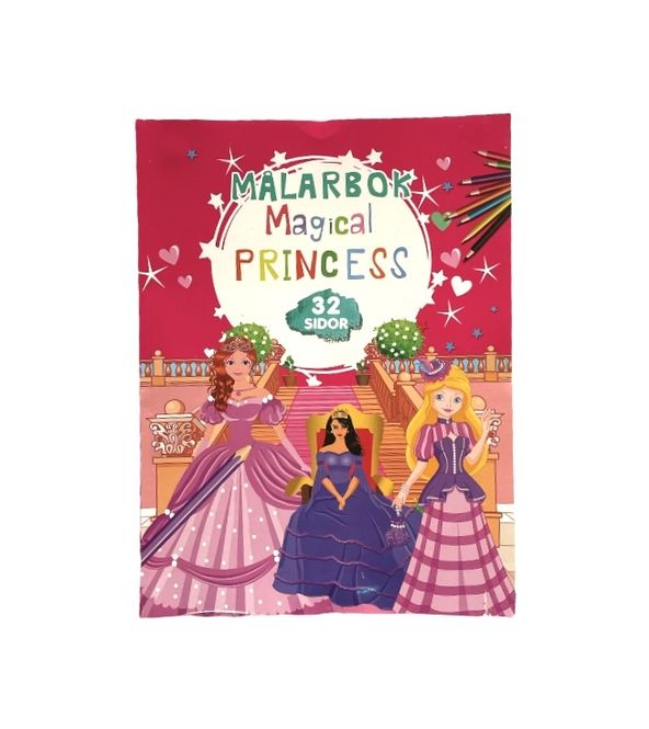 Hovedbilde Fargeleggingsbok prinsesser