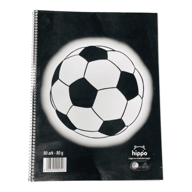 Hovedbilde Skrivebok A-4 80 ark Fotball