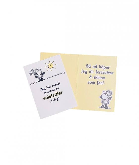 Hovedbilde Gratulasjonskort dobbele med konvolutt ...