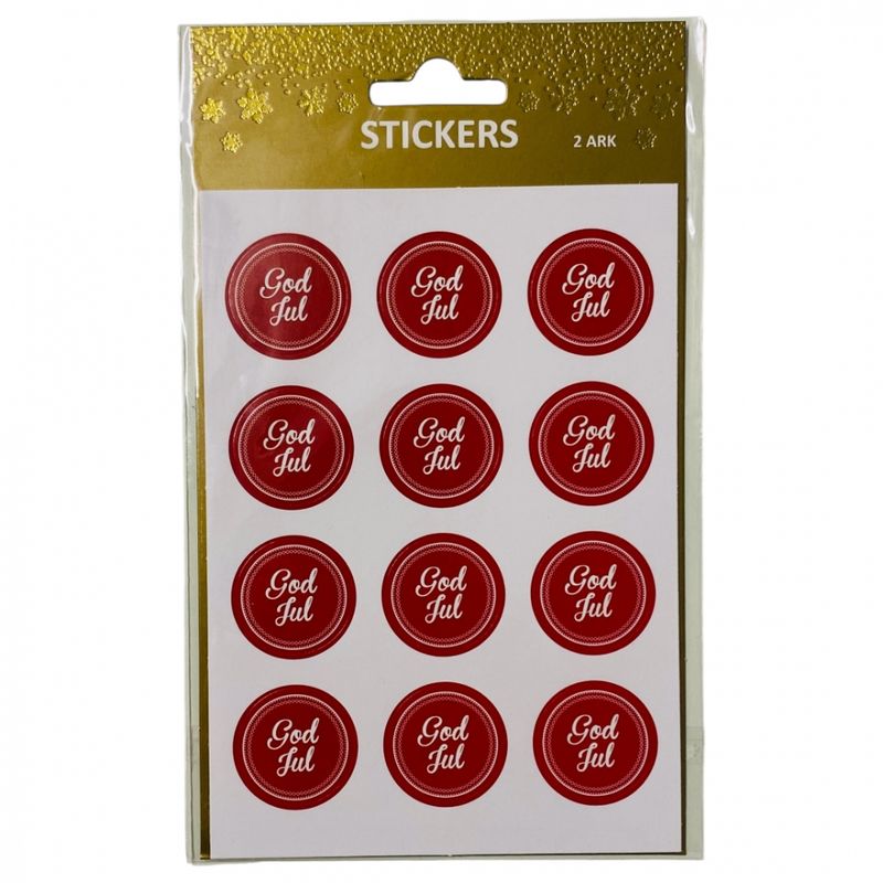 Julestickers God jul