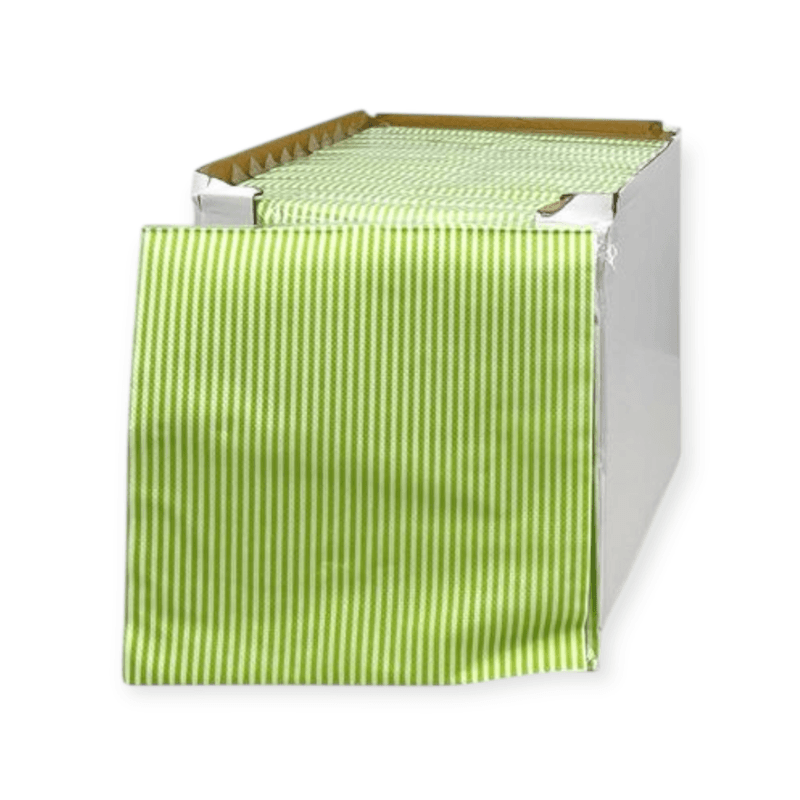 Servietter 20 pk. En-lags grønne striper
