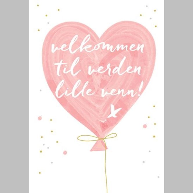 Hovedbilde Gratulasjonskort dobbelt med konvolutt velkommen ...