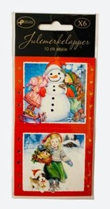 Hovedbilde Julemerkelapper 10 pk