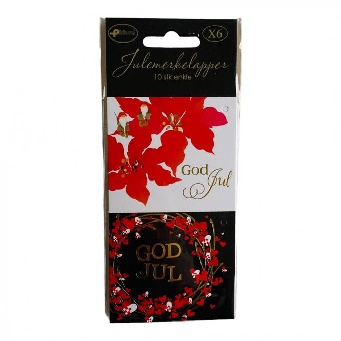Hovedbilde Julemerkelapper 10 pk.