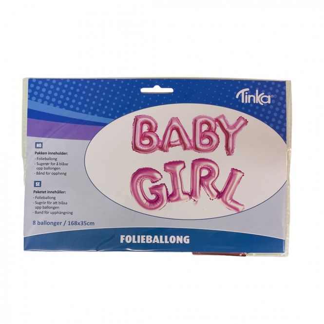Hovedbilde Folieballong Baby Girl