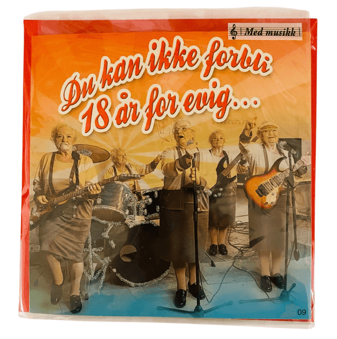 Hovedbilde Kort m/musikk dobbelt m/konvolutt Du kan ikke ...