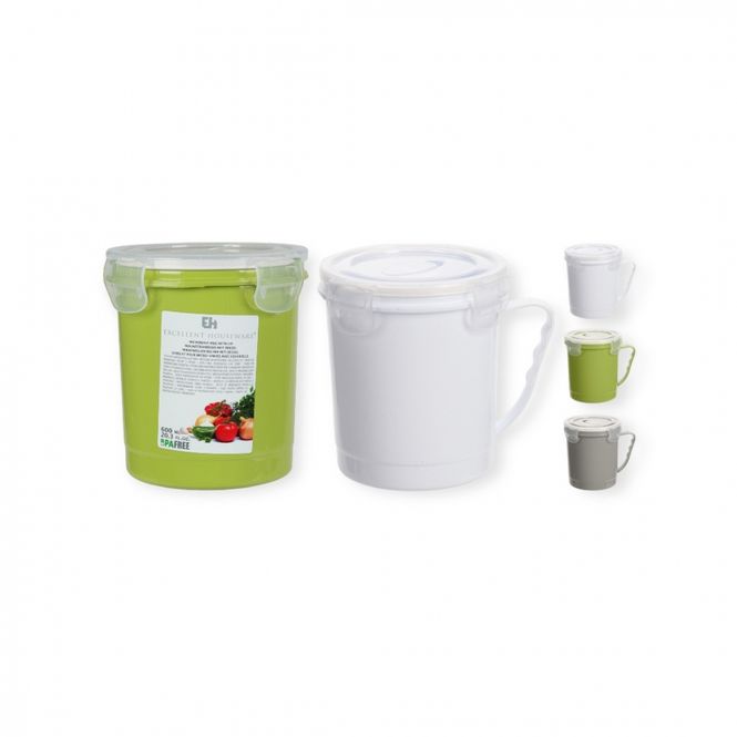 Hovedbilde Plastkrus med lokk for micro-ovn 0,6 L