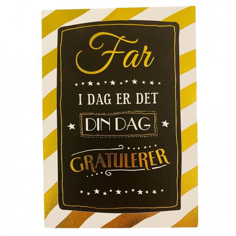 Farsdagskort dobbelt med konvolutt