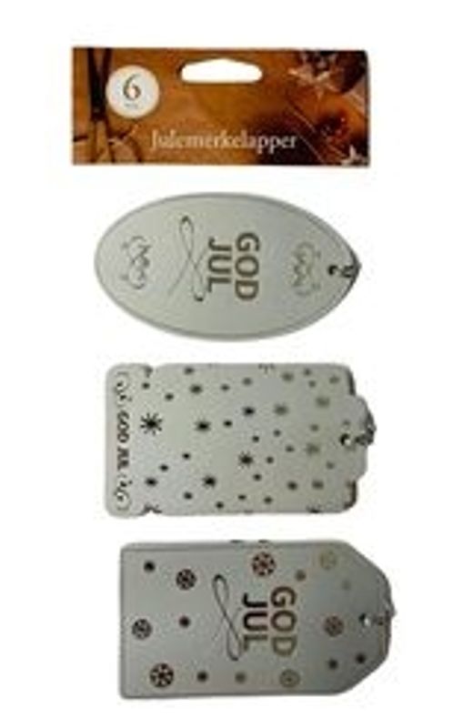 Julemerkelapper 6pk