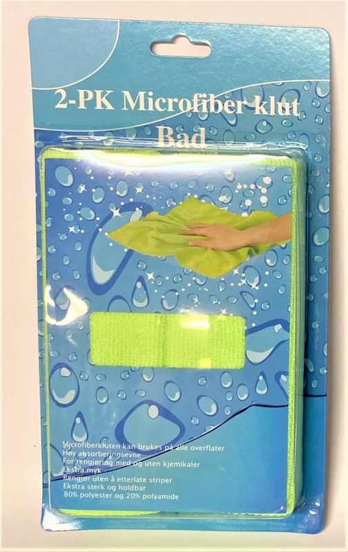 Mikrofiberklut 2 pk. Bad