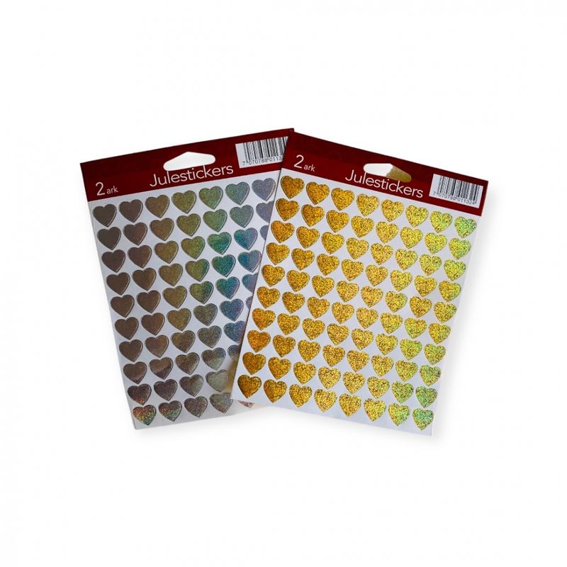 Julestickers Hjerter 160 stk