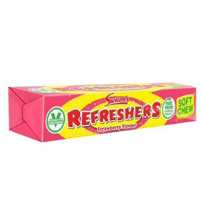 Hovedbilde Swizzels Refreshers Jordbær 43g | Seige ...