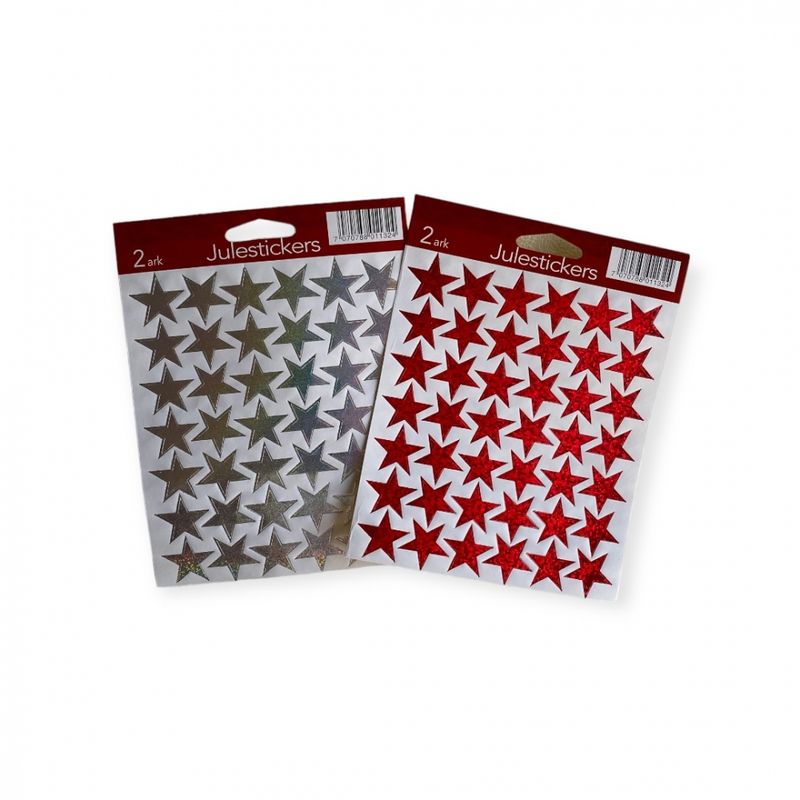Julestickers stjerner 84 stk