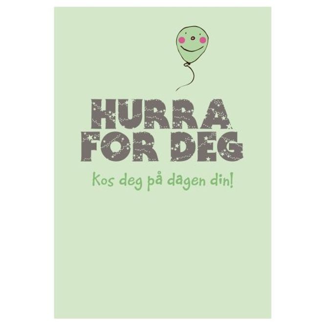 Hovedbilde Gratulasjonskort 25 pk. Hurra for deg!