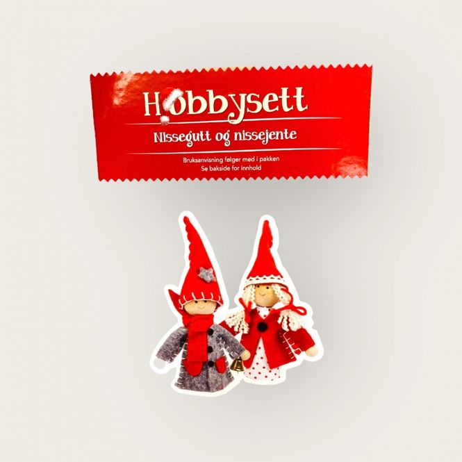 Hovedbilde Hobbysett nissegutt og nissejente
