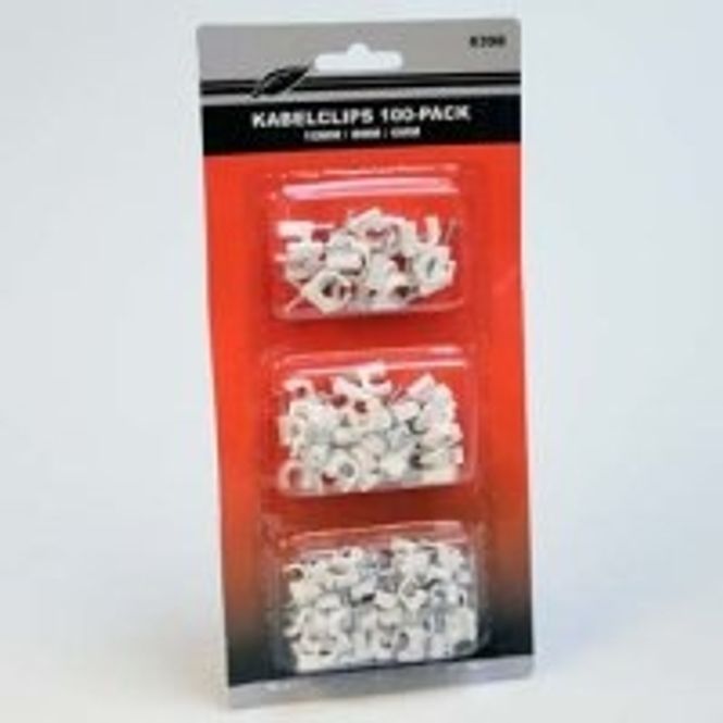 Hovedbilde Kabelklips 100 pk.