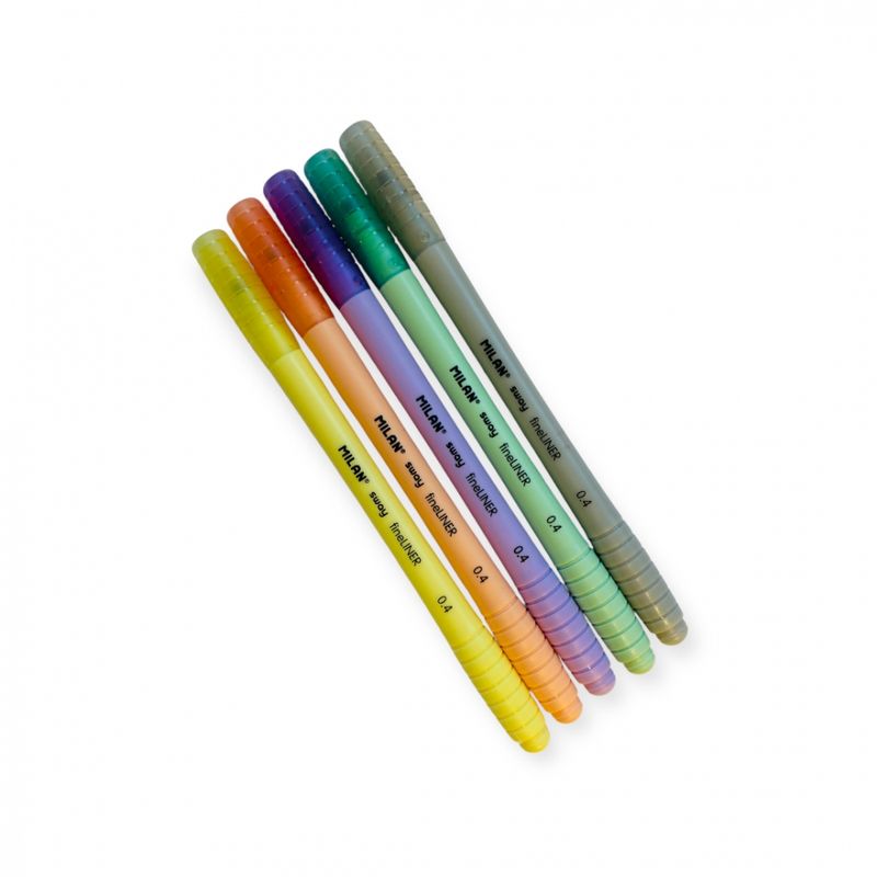 Fine-line penner 0,4 mm 5 pk. Milan